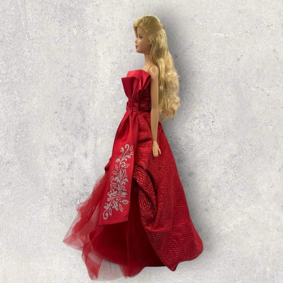 Holiday Barbie Red Formal Ballroom Dress Evening Gown 2012 Strapless No Doll - Picture 2 of 6